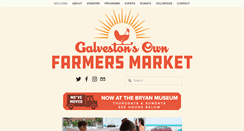 Desktop Screenshot of galvestonsownfarmersmarket.com